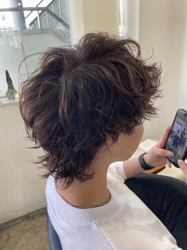 ジュール 新宿三丁目(Joule) メンズウルフ/ウルフパーマ/グラデーションカラー/新宿