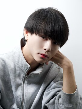 アルファ 新宿(alpha) サーフカール/ 刈り上げセンターパート/ブルーブラック[新宿駅]