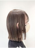 切っぱなしボブ/シースルーバング/ハイライト/外ハネボブ