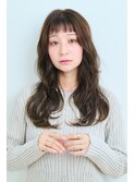 ロング/ロングレイヤー/ウェービー/髪質改善/パッツンバング
