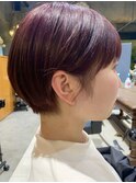 【KANA】ピンクバイオレット×ショートボブ