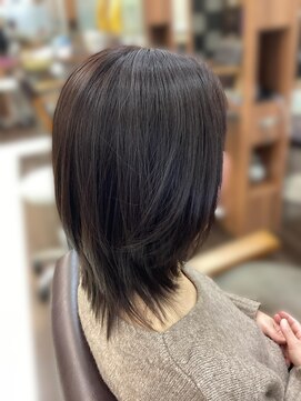 シーズンプラス(SEASON PLUS) 絶壁解消/ひし形/大人可愛い/斜めバング/40代/ミセスヘア29A