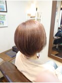 【白髪率90%　暖色系ブラウン　髪質改善カラー】