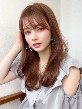 アフロートフクオカ(AFLOAT FUKUOKA) 【OPEN】小顔前髪あり後れ毛サイドバングメルティカラー