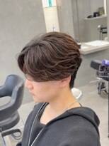 オーバルバイアピッシュ(OVARL by apish) フェザーパーマニュアンスセンターパート毛流れリバースパーマ