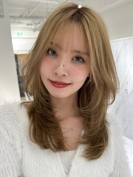 グロウ 恵比寿(grow) 韓国風ミルクティーグレージュカラーベージュブラウン