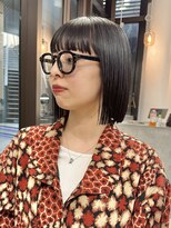 似合わせカット ボブヘア 縮毛矯正 ミニボブ 切りっぱなしボブ