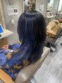 パダ(PADA) アンブレラカラー!インナーブルー/トップはブルーブラック