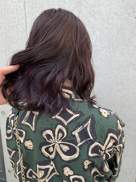 エッジ 下北沢(edge.) ナチュラルブラウン×パープルインナー