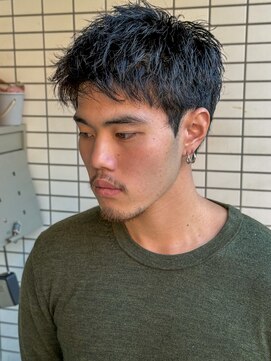 スウェル 押上店(Swell) MEN’S/リバースセンターパート/ニュアンスパーマ/錦糸町駅