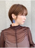 ハンサムショート/丸みショートボブ/20代30代40代50代/顔周り