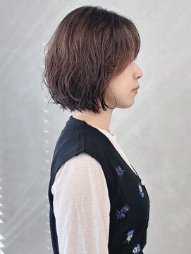 ラウンジ モリオ イケブクロ(Lounge MORIO Ikebukuro) ＊外ハネボブゆるふわパーマボブ大人ボブ顎ラインボブ30代40代
