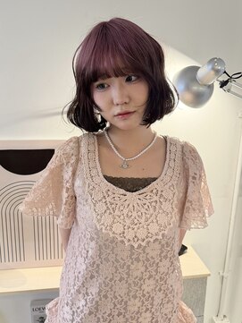 ニコフクオカヘアーメイク(NIKO Fukuoka Hair Make) 《NIKO》ルーツカラー×レイヤーボブ福岡天神