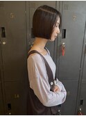 顎上ラインのミニボブ