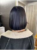 インナーカラーネイビー