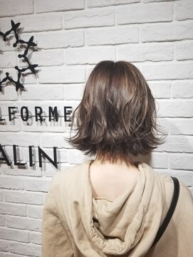 ビューティー エールフォルム 浜松有玉店(BEAUTY YELLFORME) 外ハネ 切りっぱなしボブ