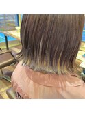 外ハネボブ×抜きっぱなしインナーカラー