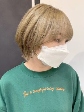 ボルタノット(volta∞knot) レイヤーボブ×ホワイトベージュ★