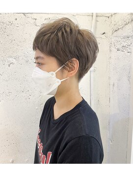 レンク(LENC) Coast.ベリーショート×ミルクティーカラー×福岡