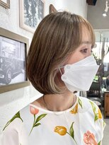 プライベートサロン キッテ(private salon kitte.)&nbsp;透明感抜群インナーカラーで映えるボブスタイル