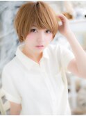 斜めバングハイライト小顔マッシュショートc5上尾10代20代30代
