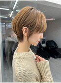 大人ショートボブ丸みショートカットレイヤーカット