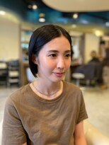 ギグス 星ヶ丘(gigs) センターパートシンプルボブ◎