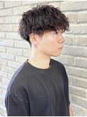カジュアルマッシュ×波巻きスポットスパイラル