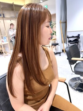 ゼストソエル(ZEST soell) ハイライトを生かしてツヤツヤブラウンカラー◎