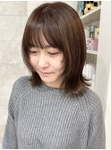 ミディアムレイヤーボブ