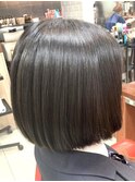 大人可愛い20代30代40代 ショートボブ 艶感◎ アッシュブラウン