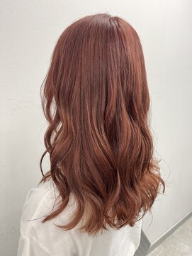 アオアクア バイ グルグル 小岩店(ao akua by GULGUL) .ブリーチ1回×ブラッドオレンジ.