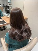 <森千晶>愛されロングに透明感ブラウンベージュ