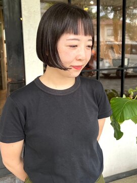 モク 京都北白川店(MOK) 【ミニボブ】前髪ぱつっと短く