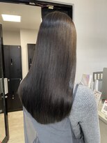 ★小顔前髪ワンカールレイヤーカット黒髪ネビージュボブルフ