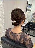【chome】お呼ばれアレンジ☆王道シニヨン