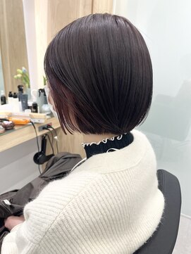 クシュ 本川越店(kusyu...) イメチェンホワイトブロンド外ハネボブ美髪ワイドバング韓国黒髪