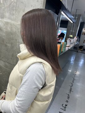 キング(K!ng) 縮毛矯正髪質改善ハイライトレイヤーカット枚方美容室エクステ