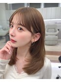 大人可愛い韓国ヘア　レイヤーカットワンカール銀座美容室