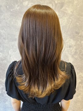 ザ ラブズ ラフズ ヘアー 本店(the loves laughs hair) ナチュラルインナーカラー/ショコラベージュ/赤み消しカラー