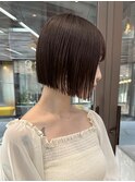 似合わせカット ボブヘア 縮毛矯正 ミニボブ 切りっぱなしボブ