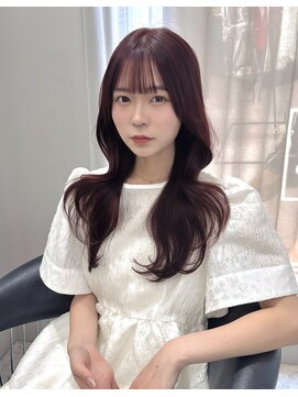 ボタン テンジン(VOTAN tenjin) 【杉本大地】韓国ヘア/レイヤーカット/ワインレッド/天神美容室