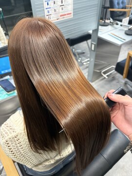 キング 梅田店(K!ng) 縮毛矯正髪質改善ハイライトレイヤーカット梅田美容室エクステ