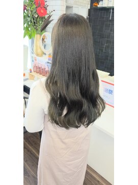 リール(THE RIRE.) ＊THERIRE. ブリーチなし透明感カラー×オリーブグレージュ＊