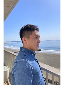 アンツ サザンリゾート 茅ヶ崎店(ANT'S Southern Resort) 30代40代50代　爽やかアップバングスタイル　ビジネススタイル