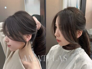 アマテラスゼロ 新宿(AMATELAS zero)の写真/顔まわりが変われば、すべてが変わる。結んでも可愛いく、トレンドも似合わせもお任せ！【髪質改善/新宿】