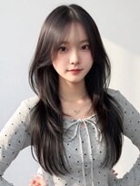 スターズレイ 本川越(STARS ray)&nbsp;透明感カラー レイヤーカット ダークアッシュ 髪質改善 艶髪