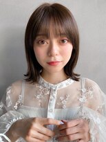 リヤン 表参道(lyann) 艶感美髪斜めバングこなれヘア小顔カットうる艶髪イメチェン
