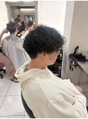 波うちパーマ　ツイストスパイラルパーマ　メンズシャドウパーマ