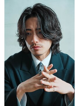 トリリオンヘアー by NoLimit 西梅田店 『メンズ梅田美容室』色気×センターパート